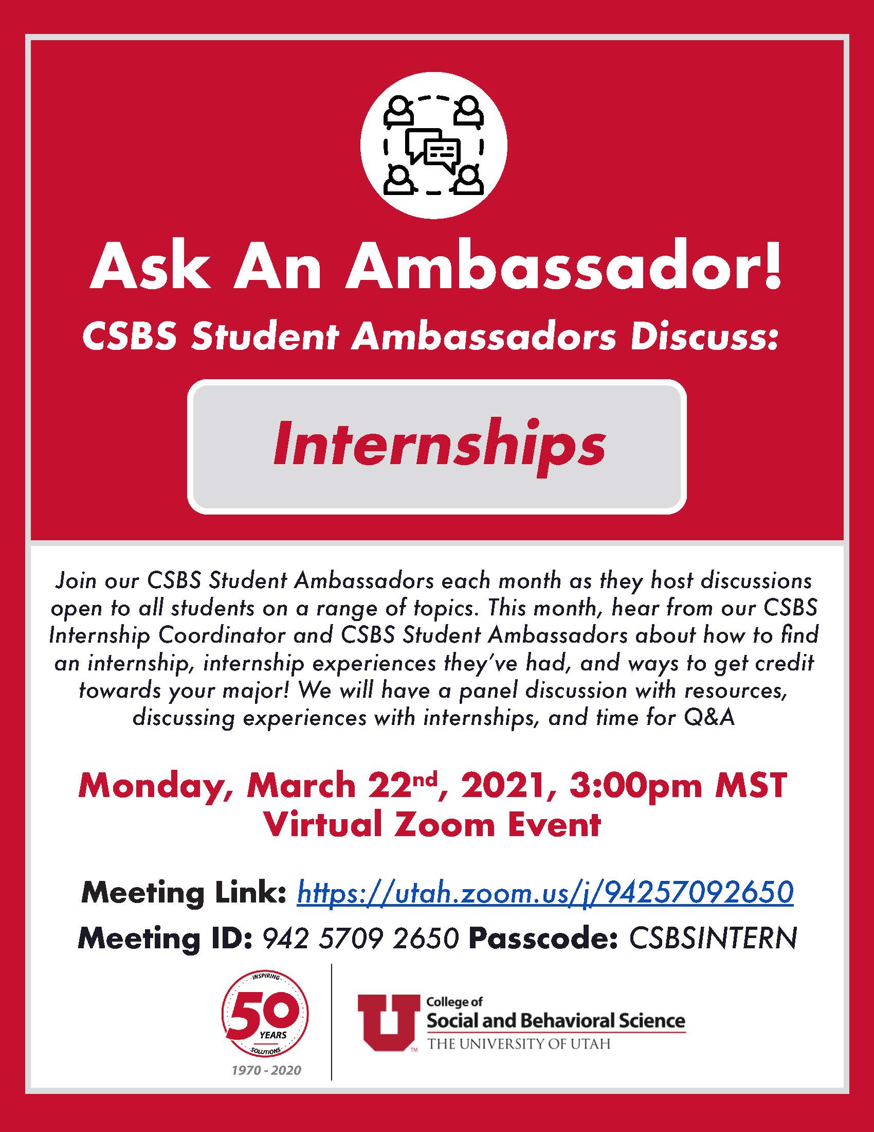 ask an ambassador event march 22